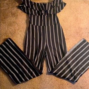 Black and White Romper